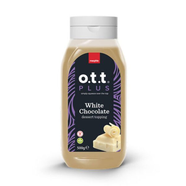 Macphie Ott+ White Choc Dessert Topping 500g
