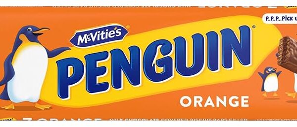McVitie's Penguin Orange Chocolate Biscuit bar 7x172g