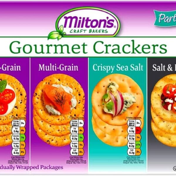 Milton's Gourmet Crackers 4 Pack Assorted Variety, 680g