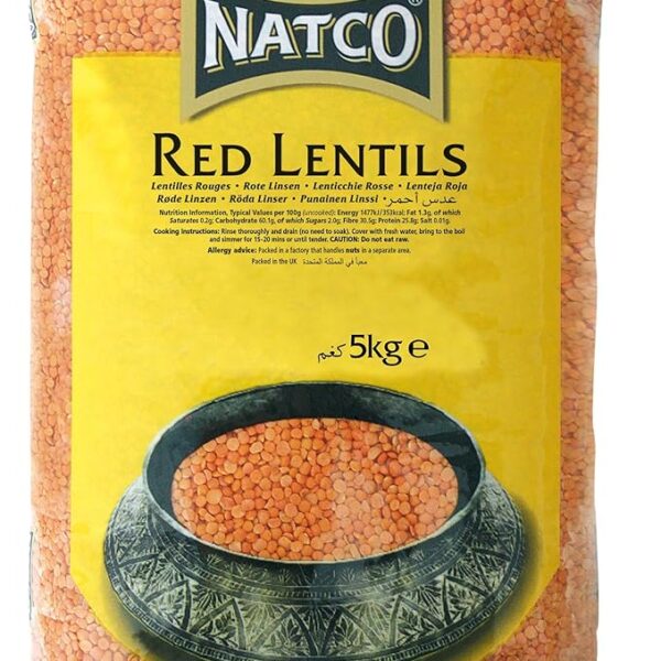 Natco Red Lentils, 5kg