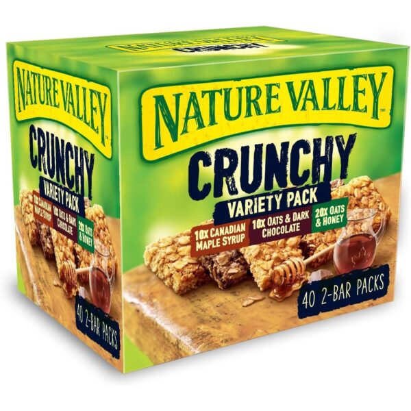 Nature Valley Crunchy Bars Variety Pack, 40 x 42g