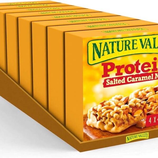Nature Valley Protein Salted Caramel Nut Cereal Bars 4 x 40g