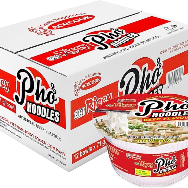 Oh! Ricey Pho Noodles Beef Flavour, 6 x 71g