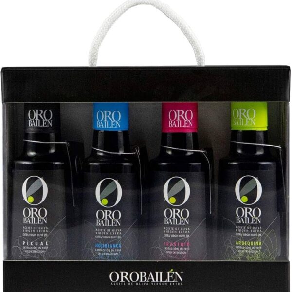 Oro Bailen Extra Virgin Olive Oil Variety Pack, 4 x 250ml