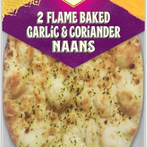 Patak's The Original 2 Flame Baked Garlic & Coriander Naans