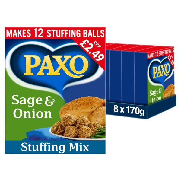 Paxo Sage & Onion Pmp £2.49 170g
