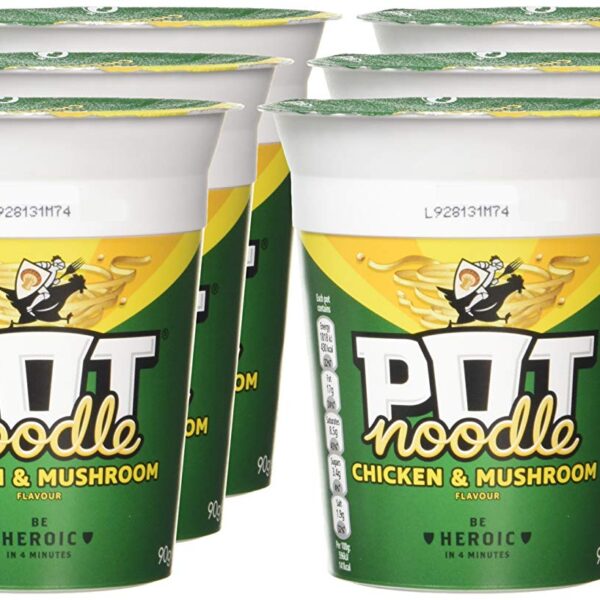 Pot Noodle Chicken & Mushroom Flavour, 12 x 90g