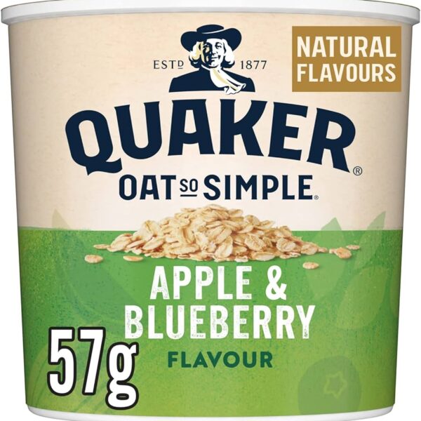 Quaker Oat So Simple Apple & Blueberry Porridge Pot 57g