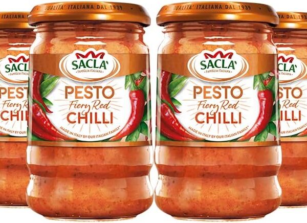 Sacla' Pesto Fiery Red Chilli 190g