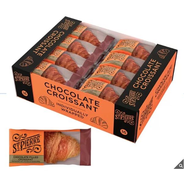 St. Pierre Chocolate Filled Croissant, 16 x 55g