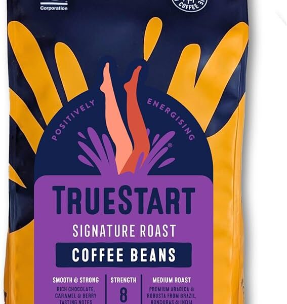 TrueStart Signature Roast Coffee Beans, 1kg