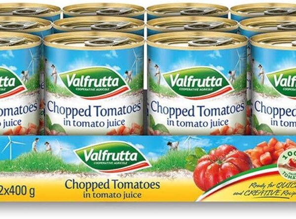 Valfrutta Chopped Tomatoes, 12 x 400g