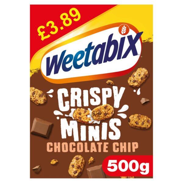 Weetabix Crispy Minis Chocolate Chip PMP £3.89 500g